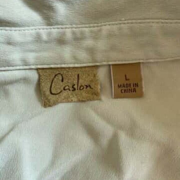 V-Neck Button Up Blouse - Picture 2 of 2